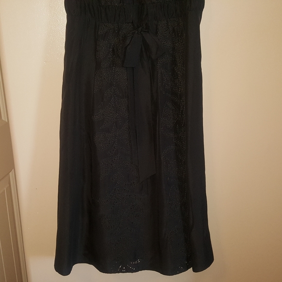 Banana Republic Espresso Silk Dress Size 0 - Picture 4 of 7